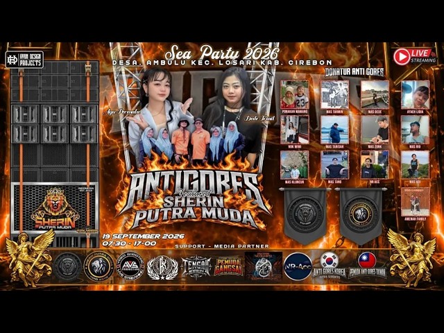 🔴LIVE STREAMING SEA PARTY PEMUDA ANTI GORES || SHERIN PUTRA MUDA || AMBULU, 9 SEPTEMBER 2026