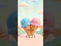 Cute Ice cream Couple Lost It's Color #shorts #kids #icecream