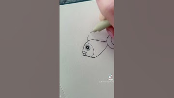 Fish drawing tutorial! 🐟 Newmoonprincess on tiktok #shorts