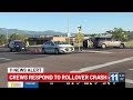 Rollover crash traps two near Chapel Hills Mall, busy road closed temporarily