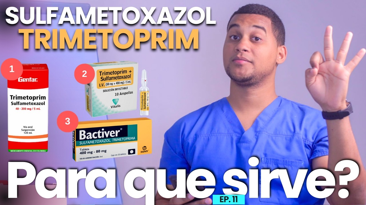 SULFAMETOXAZOL TRIMETOPRIMA PARA QUE SIRVE - 3 COSAS - YouTube