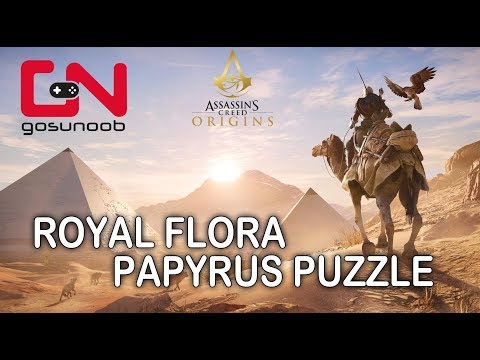 Assassin's Creed: Origins - Royal Flora Papyrus Puzzle - How to solve
