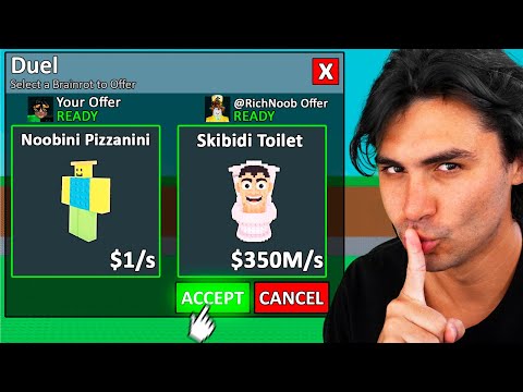 DESAFIEI OS INSCRITOS PRO X1 no ROUBE UM BRAINROT