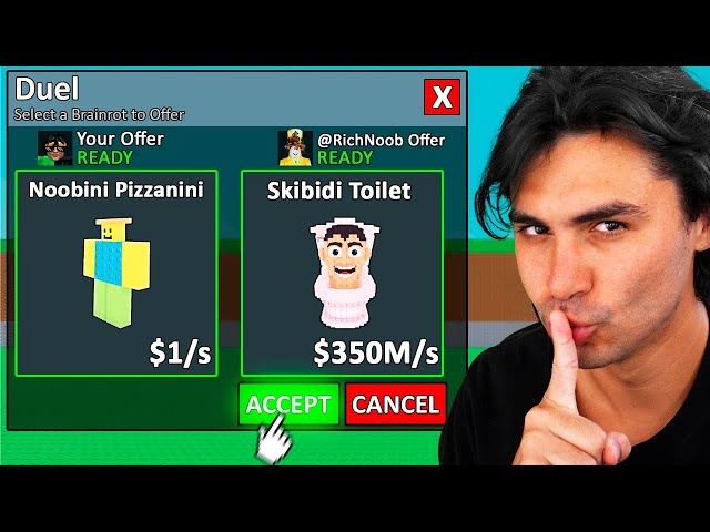 DESAFIEI OS INSCRITOS PRO X1 no ROUBE UM BRAINROT