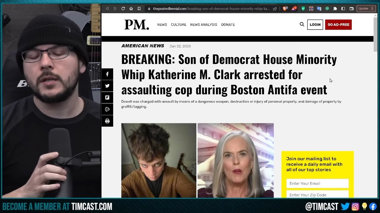 TOP Democrats Male Child ARRESTED For Attacking Cop, Vandalism, Media Says Its Her DAUGHTER