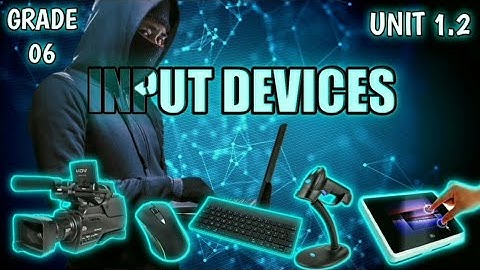 Grade 06 Unit 01 Input Devices | Components of a Computer