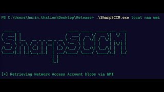SharpSCCM - Get Network Access Accounts Demo - Black Hat USA & DEFCON 2022