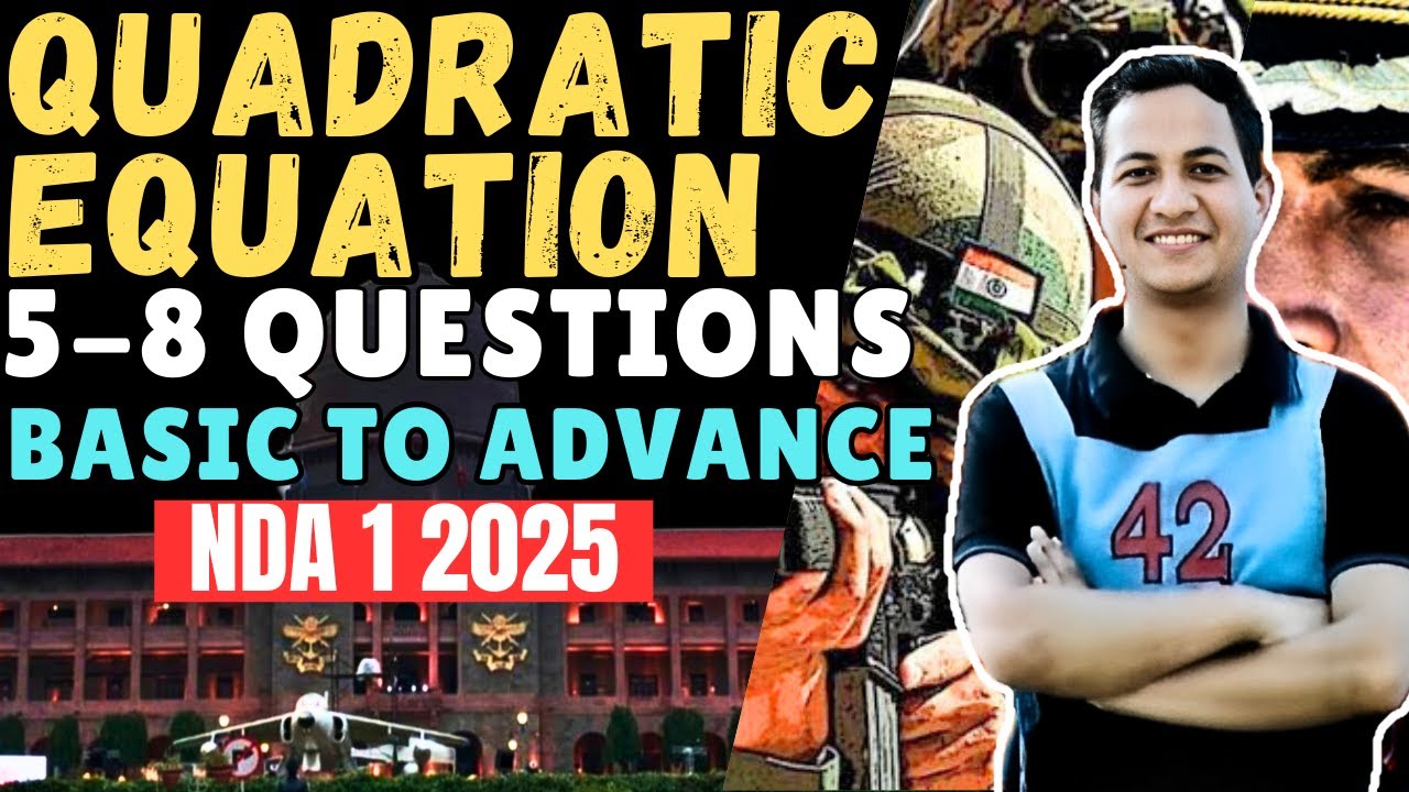 Quadratic Equation| 5-8 Questions| Basic to Advance| All Basic ...