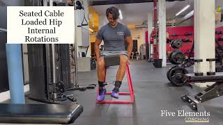 Seated Cable Loaded Hip Internal Rotations