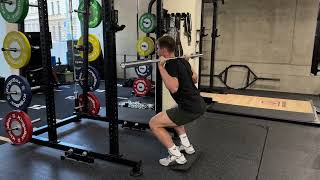 Squat - Heels Elevated - BB - 3 Pause Eccentric