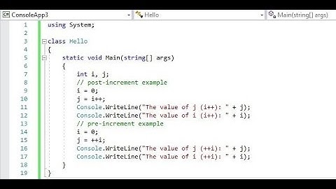 C++ Programming - Pre Increment and Post Increment Operators Example