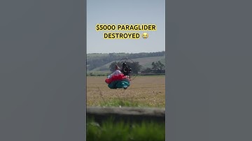5000$ PARAGLIDER DESTROYED! #shorts #paramotor #fail