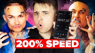 MORGENSHTERN 200% SPEED — ЗАЧИТАЛ ICE, ПОСОСИ, YUNG HEFNER И ВОТ ТАК НА СКОРОСТИ X2 (БЫСТРЫЙ РЭП)