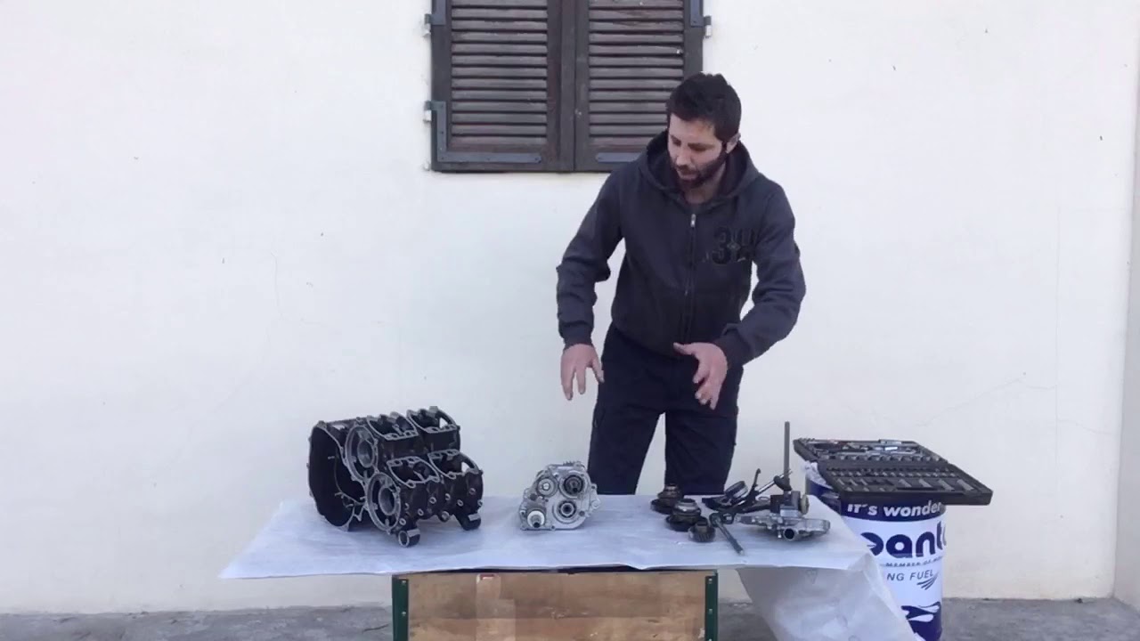 Suzuki RG 500 RG gamma 500 il motore tutorial 1 carter e pilot shaft