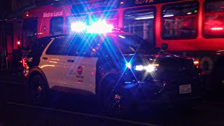 LAPD *NEW* Ford Explorer & LAFD Rescue 3 (reserve) Transporting