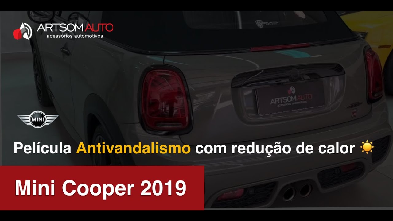 Mini Cooper 2019 - Pelicula Antivandalismo com redução de calor + Reparo parachoque - ArtsomAuto