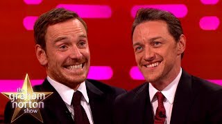 Michael Fassbender \& James McAvoy Love Smacking Each Other | The Graham Norton Show