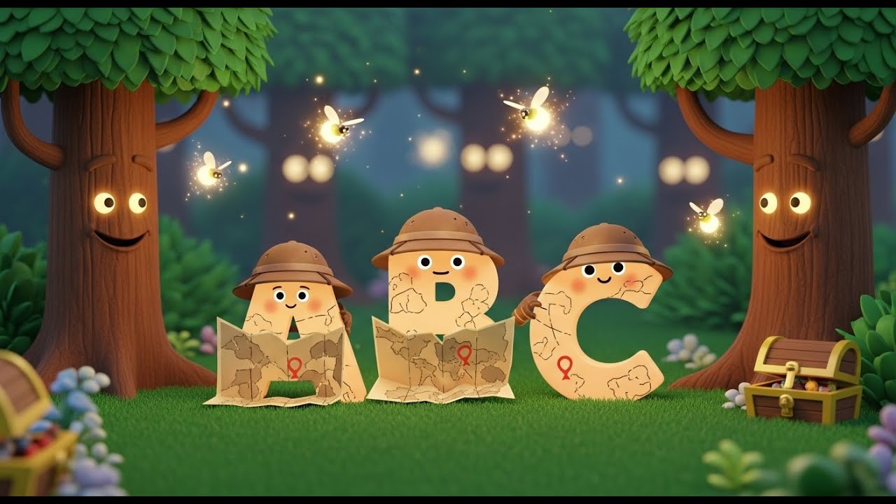 ABC Treasure Hunt in the Forest 🌳 | Learn ABC for Kids | Alphabet Fun ...