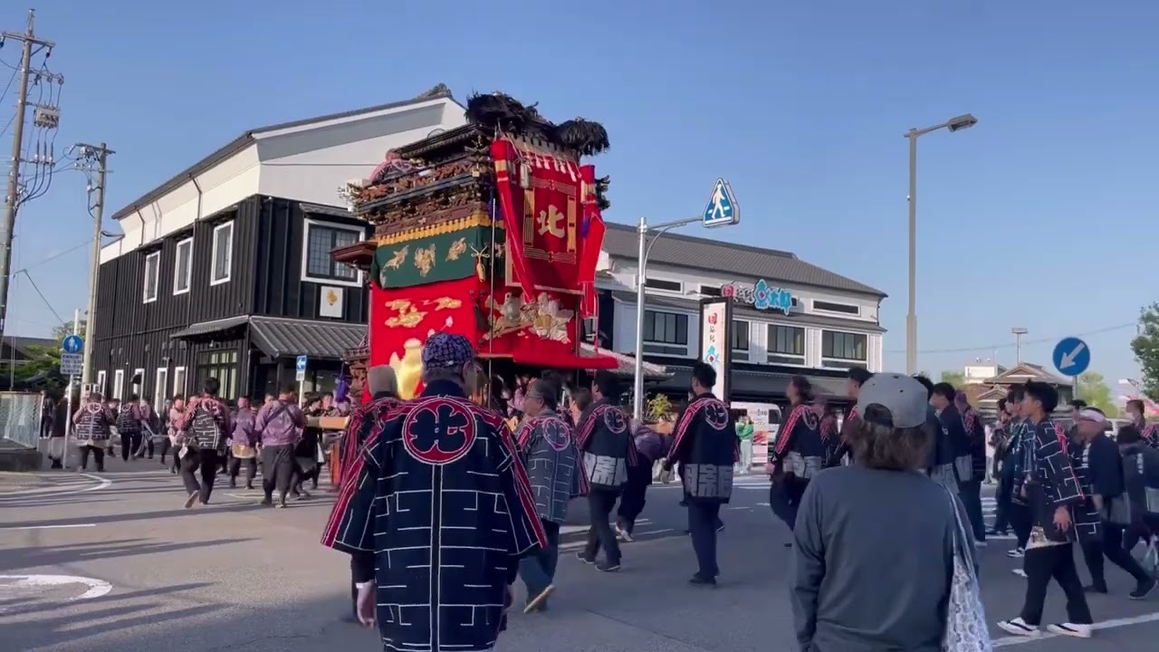 2023年4月16日  下半田地区祭礼   東組鞘前→業葉神社  曳込み  10