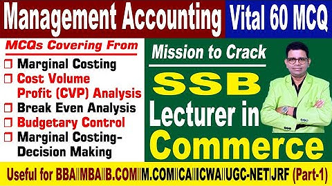 Vital 60 MCQ on Management Accounting  #pgtcommerce #ca #nta #bcom #mcom #bba #mba