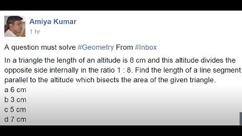 Geometry for CAT 2024  : Session  5 : Similarity Question & Solution