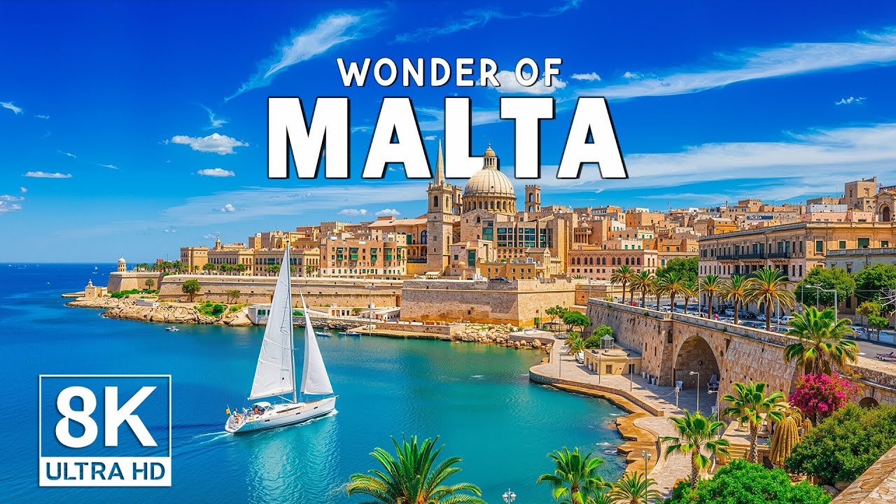 Wonders of Malta – Explore Ancient Streets, Coastal Cliffs, and Island Calm | Travel Video 4K