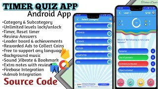 How to Create Quiz App with Sub-Category wise & Timer in android studio screenshot 5