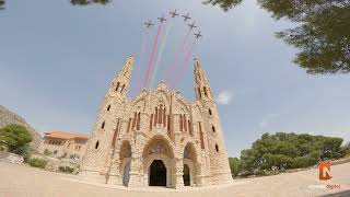 La Patrulla Águila sobrevuela el Santuario de Santa María Magdalena Novelda Digital 2023