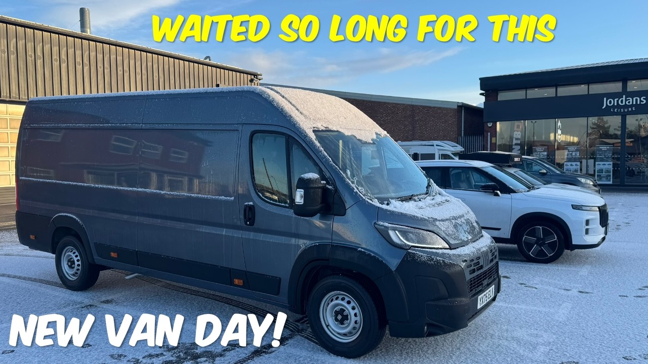 Новая коллекция фургонов Fiat Ducato + первый тур: в Халл и обратно.