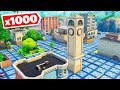*1000* BOUNCE PADS vs Tilted Towers in Fortnite Battle Royale!