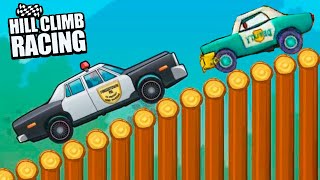 ПОЛИЦЕЙСКАЯ МАШИНА в Hill Climb и Car Eats Car, что общего, полный апгрейд и странный баг в игре