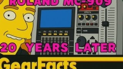 Roland MC-909 Groovebox, 20 years later!