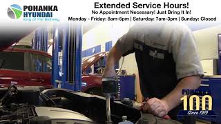 Pohanka Hyundai Capitol Heights Extended Service Hours