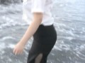 WETLOOK movie, 'Playing with water 4'( DVD's sample movie )リクルートスーツ