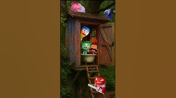 Anger Goes Wild! Joy & Disgust Panic in the Treehouse 😂🔥 #insideout #funny #shorts