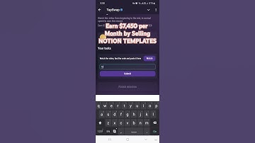 Earn $7,450 per Month by Selling NOTION TEMPLATES | Code Tapswap | Tapswap Code Today #shorts