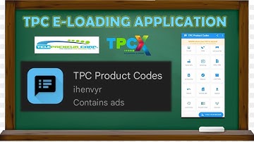 TPC PRODUCT CODES APP - E-LOADING APP UPDATED