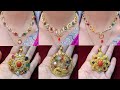 Navratan Jewellery || 22k latest gold navratan jewellery sets with weight and price