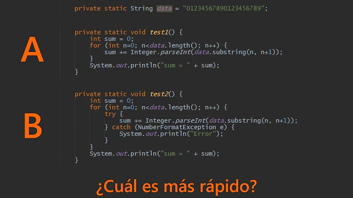 Qu mtodo es ms rpido?