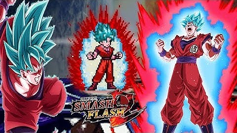 SSF2 mod de goku  blue kaioken ( by aldoXD )