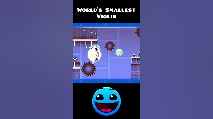World's Smallest Violin in GD🤯 #geometrydash #trending #robtop #gdupdate #gd #deluxe12 #gaming