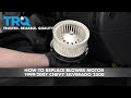 How to Replace Blower Motor 1999-2007 Chevy Silverado 2500