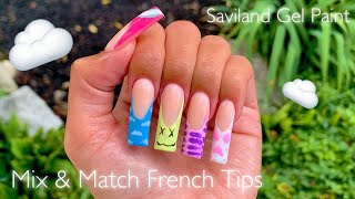 Mix &amp; Match French Tips! | Saviland 36 Color Gel Paint | Safiya Jordan