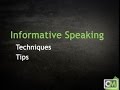 Informative Speaking Techniques &amp; Tips Mp3 Song