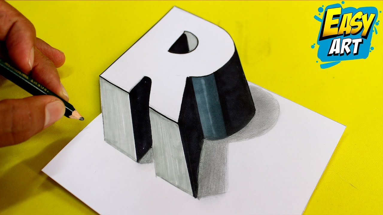 Como hacer letras 3d