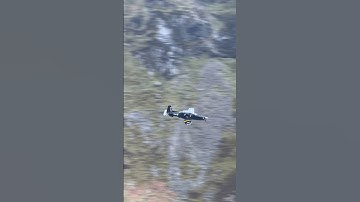 RAF Texan T1 Echos Off Valley Walls! In The Mach Loop #MACHLOOP #LFA7 #AVIATION #RAF #PLANESPOTTING