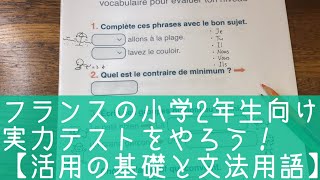 【活用の基礎と文法用語】フランスの小学2年生向け実力テストをやろう！