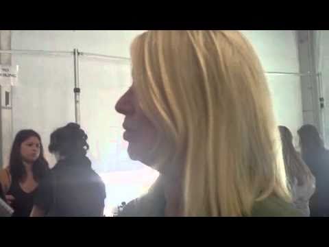 Val Garland from MAC backstage at Ports 1961 Sprin...