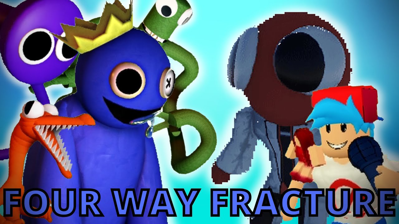 FNF Rainbow Friends sings Four Way Fracture - Play FNF Rainbow Friends  sings Four Way Fracture Online on KBHGames