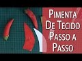 PIMENTA DE TECIDO - PASSO A PASSO COMPLETO + MOLDE | Drica TV